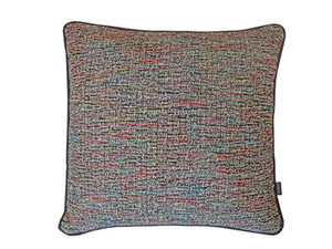 GABRIELLE Mixed Canvas - Square solid-color cushion _ Aldeco