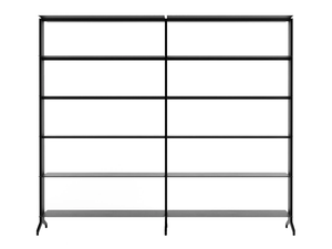 ALINE_02 SELF STANDING - Open modular aluminium bookcase _ Alias