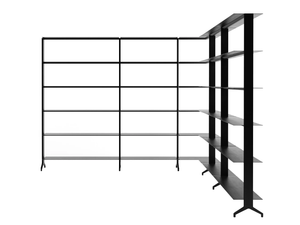 ALINE_07 - Open modular aluminium bookcase _ Alias