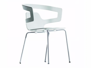 SEGESTA CHAIR - 500_O - Stackable chair with armrests _ Alias