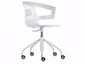 SEGESTA STUDIO - 508 - Swivel chair with castors with 5-spoke base _ Alias