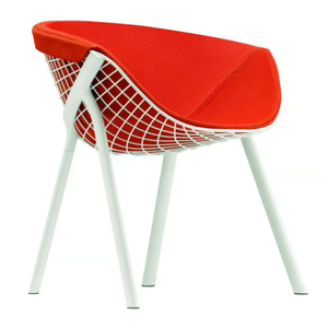 KOBI PAD LARGE - 044 - Steel chair with armrests _ Alias