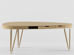 PLETTRO / W02 - Multi-layer wood writing desk with drawers _ Alias