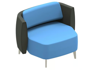 AIRWAVE 18 - Fabric upholstered armchair with leg base _ Altek