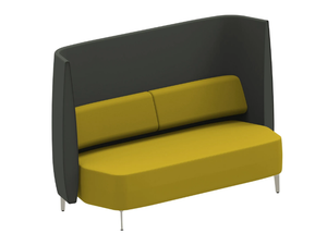 AIRWAVE 28 - Fabric sofa with high backrest and leg base _ Altek