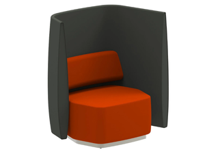 AIRWAVE 07 - Upholstered armchair with high backrest for contract use _ Altek