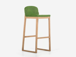 AVA - Upholstered ash stool with footrest _ Anesis