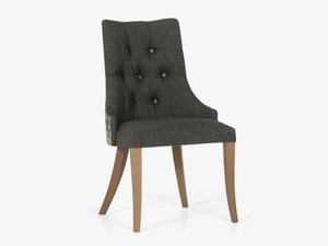 YAMIN - Tufted upholstered fabric chair _ Anesis