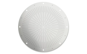 ONE SPA ROUND - Round ceiling mounted stainless steel overhead shower with chromotherapy _ Aquademy