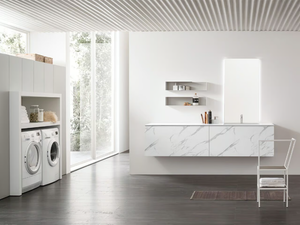 I_WASH - COMPOSITION 06 - Wooden laundry room cabinet _ Arcom