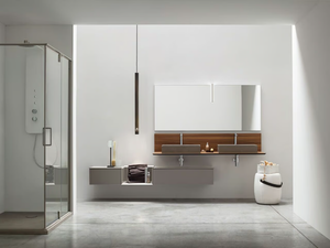 POLLOCK - COMPOSIZIONE 71 - Modular wooden bathroom system _ Arcom