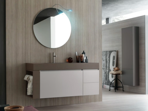 LA FENICE - COMPOSITION 18 - Oak bathroom cabinet / vanity unit _ Arcom