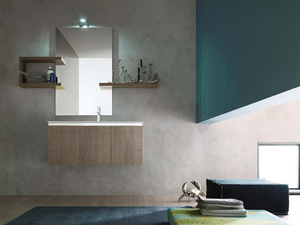 E.GÒ - COMPOSITION 21 - Single oak vanity unit _ Arcom