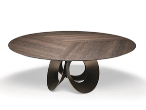 ORACLE - Round wood fibre living room table _ Arketipo