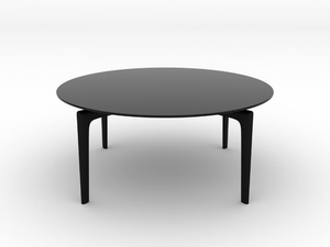 SAUL - Round glass coffee table _ Arper