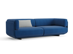 SHAAL - 3 seater fabric and leather sofa _ Arper