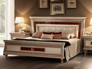 DOLCE VITA - Wooden bed with tufted headboard _ Arredoclassic