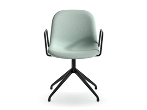 MÁNI FABRIC AR-SP - Swivel trestle-based chair with armrests _ Arrmet