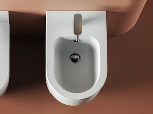 MONET PLUS - Floor mounted back to wall ceramic bidet _ Artceram