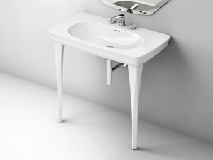 CIVITAS - Console ceramic washbasin _ Artceram