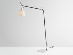 TOLOMEO BASCULANTE READING - Reading parchment paper or satin floor lamp _ Artemide