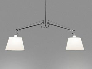 TOLOMEO BASCULANTE DUE BRACCI - Dimmable swivel pendant lamp _ Artemide