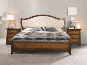 NAIMA - Double bed with upholstered headboard _ Arvestyle