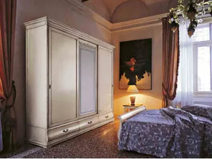 FENICE - Wood and glass wardrobe with sliding doors _ Arvestyle