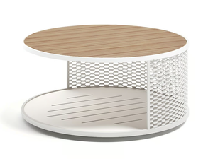 SWITCH - Round aluminium garden side table _ Atmosphera