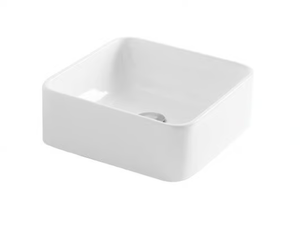 NORMAL - Countertop square ceramic handrinse basin _ Axa