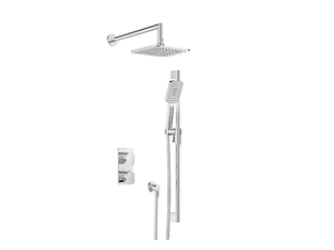 PETITE B04 - Thermostatic shower set with overhead shower _ BARIL