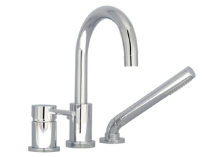 ZIP B66 - 3 hole deck mounted bathtub tap with hand shower _ BARIL