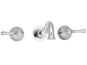 TRAD B19 - 3 hole wall-mounted washbasin tap with individual rosettes _ BARIL