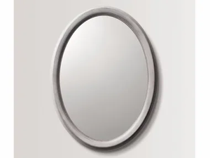 LARC - Oval wall-mounted framed mirror _ BATH&BATH