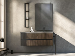 SWING 4.07 - Wall-mounted vanity unit with towel rail _ BMT