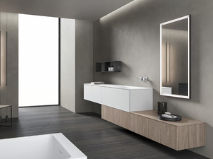 XFLY 11 - Wall-mounted vanity unit with mirror _ BMT