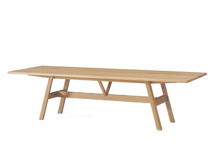 KANT - Rectangular solid wood dining table _ BassamFellows