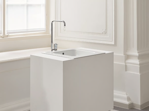 BETTEONE - Inset rectangular enamelled steel washbasin _ Bette