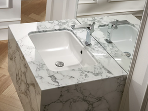 BETTEONE - Undermount rectangular enamelled steel washbasin _ Bette