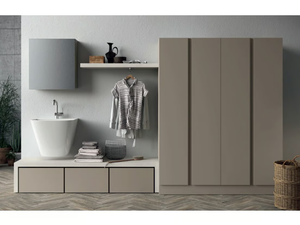 IDROBOX COMP. 5 - Sectional laundry room cabinet with sink _ Birex