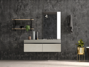 GOLA UP COMP. 1 - Single wall-mounted vanity unit with drawers _ Birex