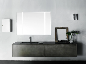 XILA - Wall-mounted vanity unit with drawers _ Boffi