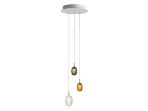 METAMORPHOSIS 3 - LED handmade blown glass pendant lamp _ Bomma