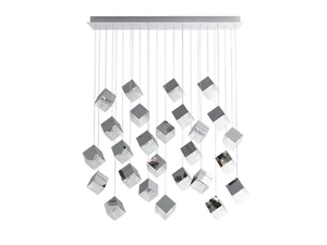 PYRITE 26 RECTANGULAR - LED crystal pendant lamp _ Bomma