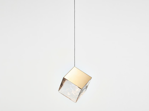 PYRITE - Handmade Blown crystal pendant lamp _ Bomma