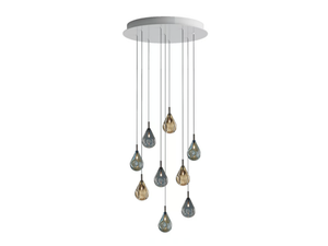 SOAP MINI 9 - LED crystal pendant lamp _ Bomma