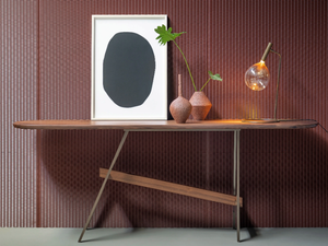 SLOT CONSOLE - Oval console table _ Bonaldo