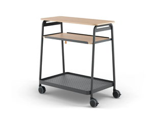 BOARDS - Rectangular office desk with casters _ Brunner