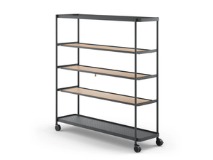 BOARDS - Steel office shelving with castors _ Brunner