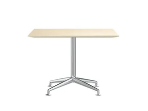 FINA CONFERENCE - Square aluminium and wood meeting table _ Brunner